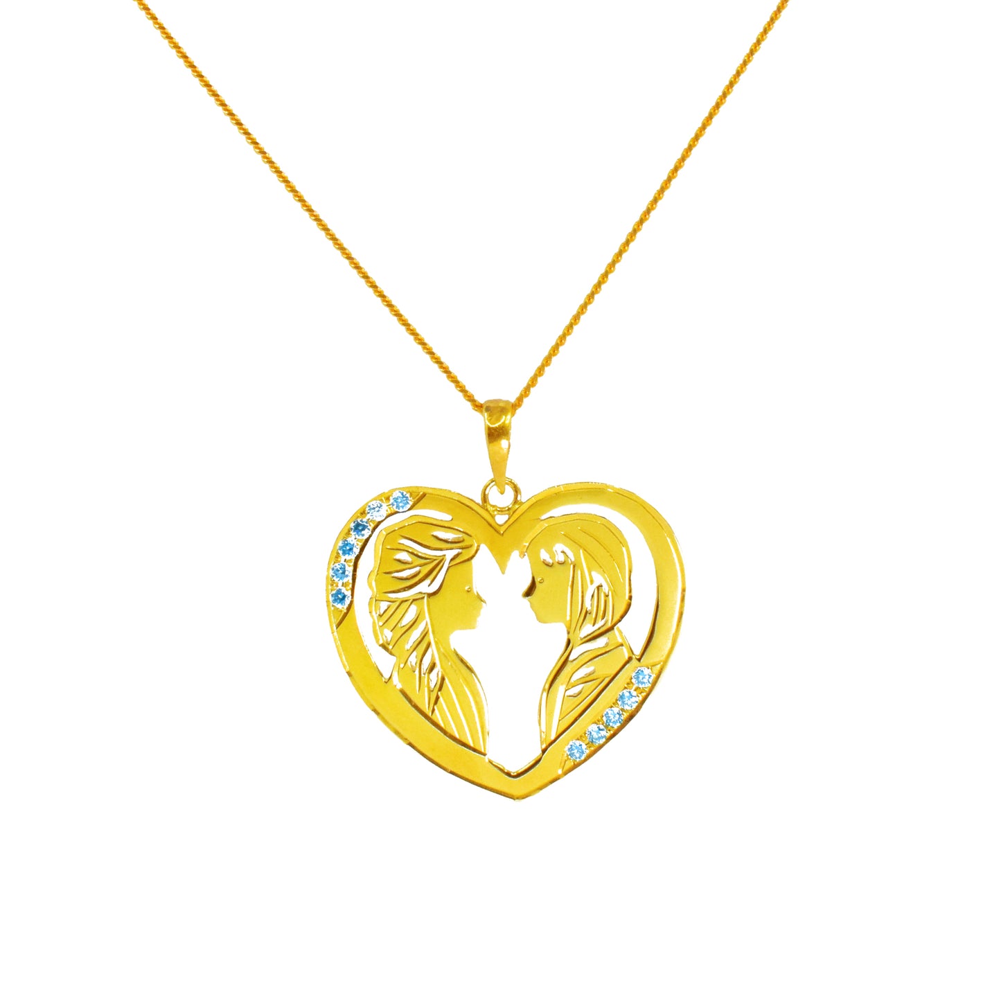 Necklace Anna & Elsa Forever