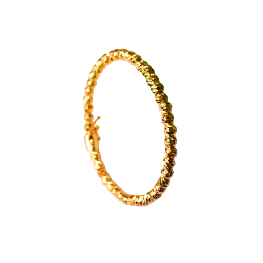 Bracelet Bangle Italy 1 Layer Full Gold