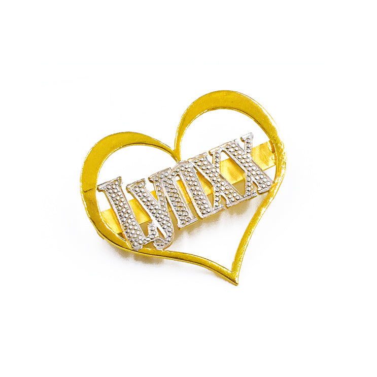 Brooch Nammy Lovely Fish Eye Gold Chrome