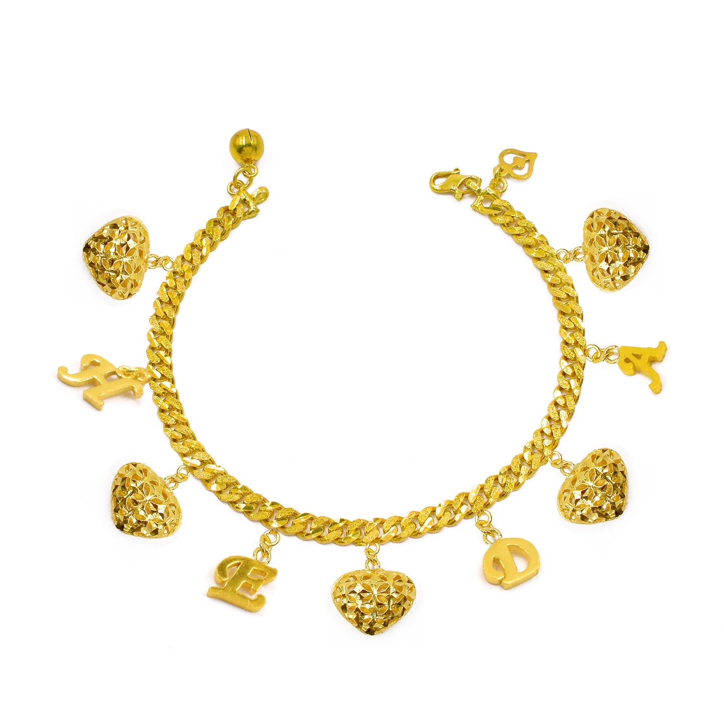 Bracelet Hooky Waffles Love Mix Letters (4mm)