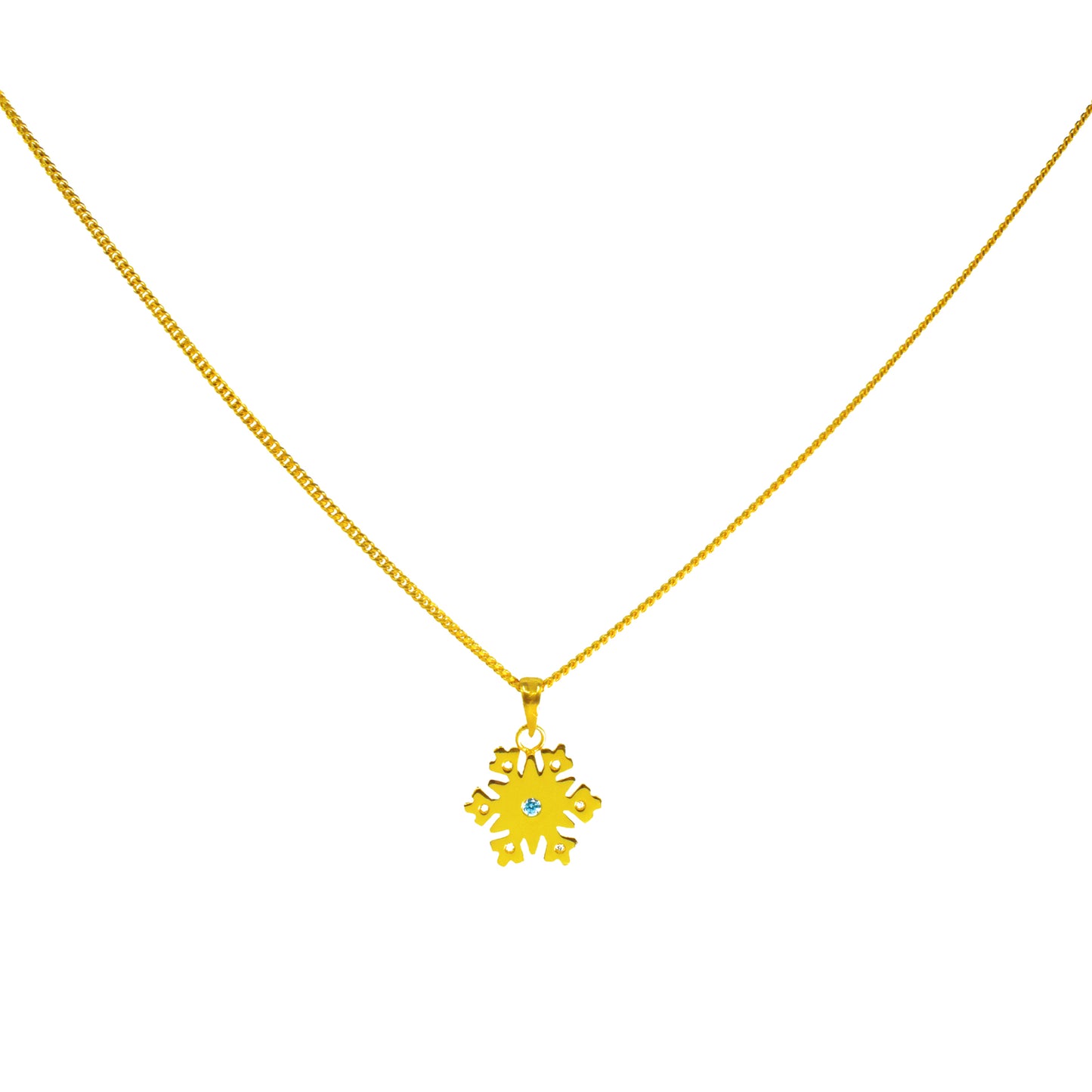 Necklace Snowy Frozy Single Diamond