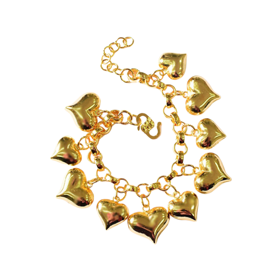 Bracelet Trend 10Love 2CM+1.5CM Full Gold
