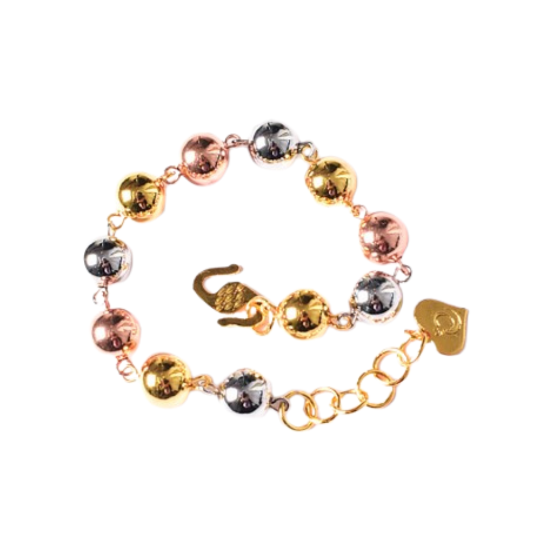 Bracelet Trend Plain Beads Mix Colour