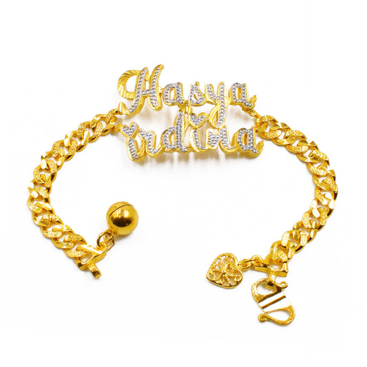 Bracelet Curb Classic Double Layer Fisheye