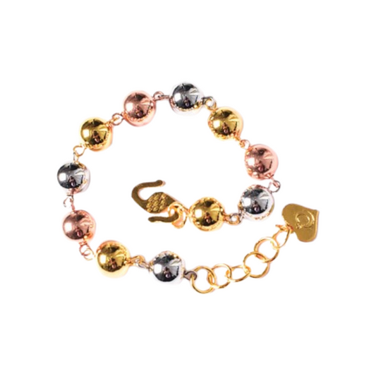 Bracelet Trend Plain Beads Mix Colour